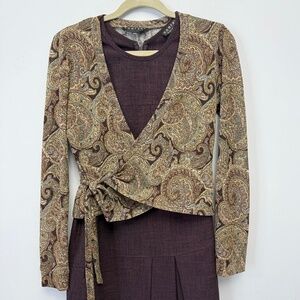 Comrags Wrap Cadigan in Paisley Pattern